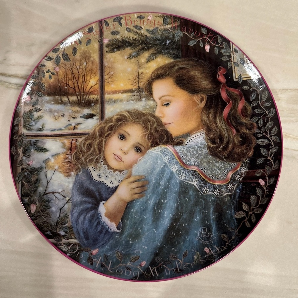 A Sister’s Warmth by Chantal Poulin Vintage Collector’s Plate 600